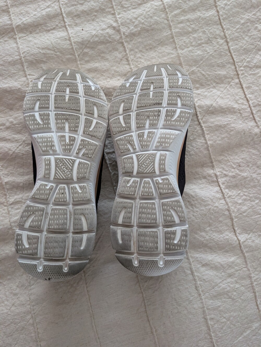 Skechers Black Knit Slip-On Sneakers with Rose Gold Accent - Picture 7 of 7